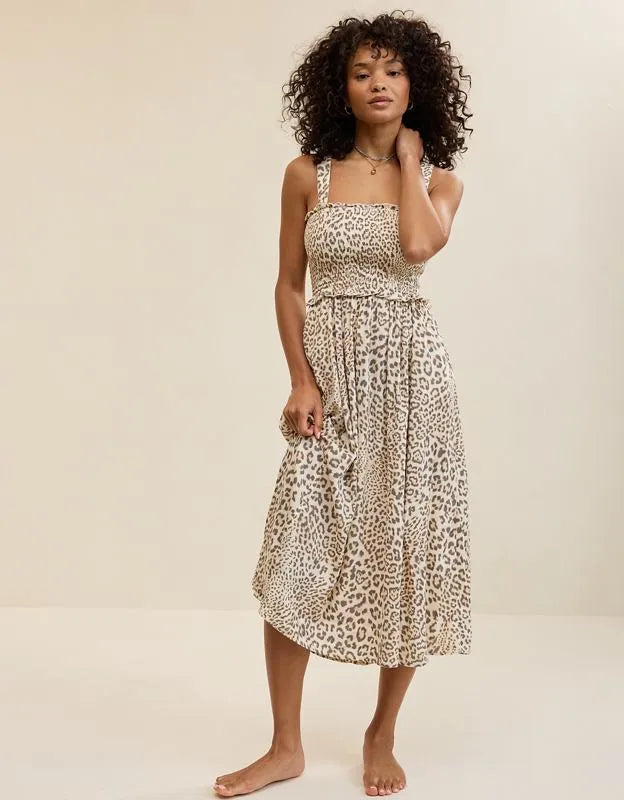 Aerie At The Barre Smocked Dress