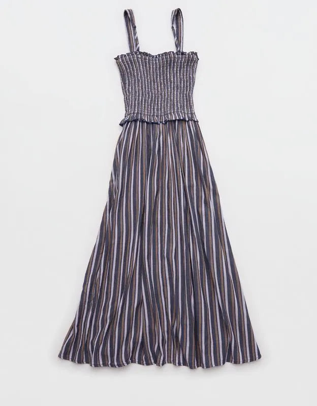 Aerie At The Barre Smocked Dress