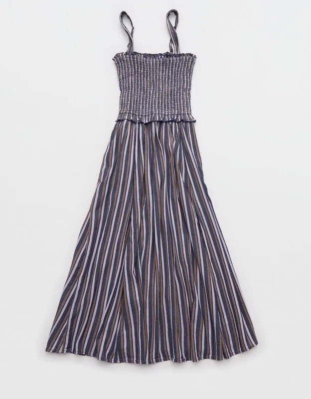 Aerie At The Barre Smocked Dress
