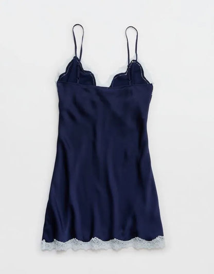 OVERSLEPT by Aerie Liquid Satin Mini Nightie