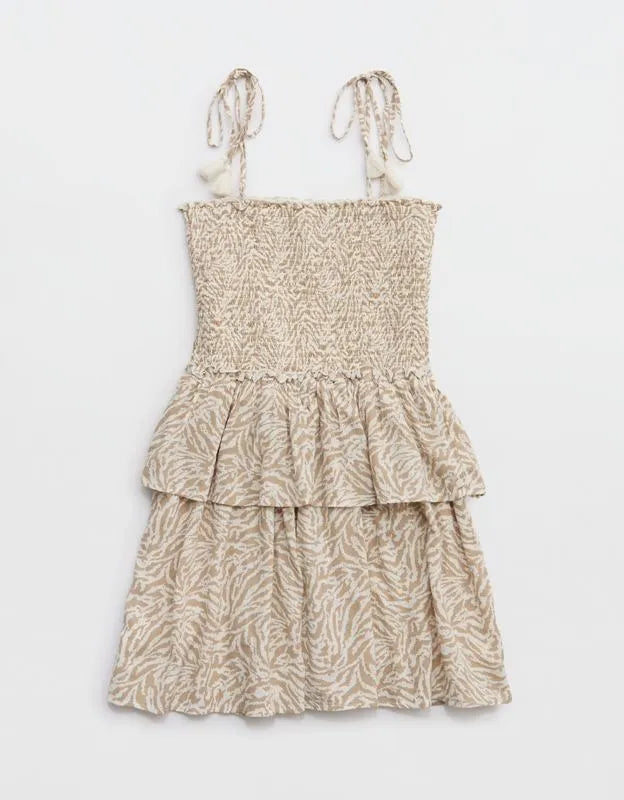 Aerie At The Barre Smocked Mini Dress