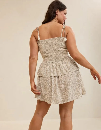 Aerie At The Barre Smocked Mini Dress