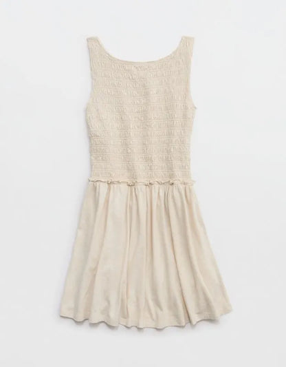Aerie Happiest Smocked Mini Dress