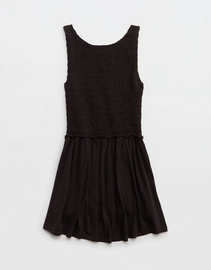 Aerie Happiest Smocked Mini Dress