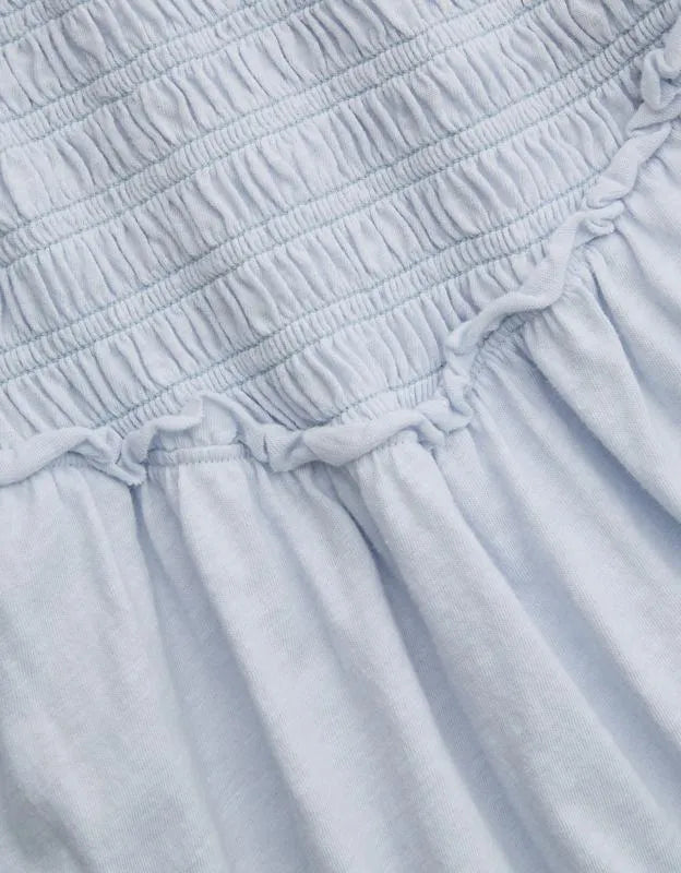 Aerie Happiest Smocked Mini Dress