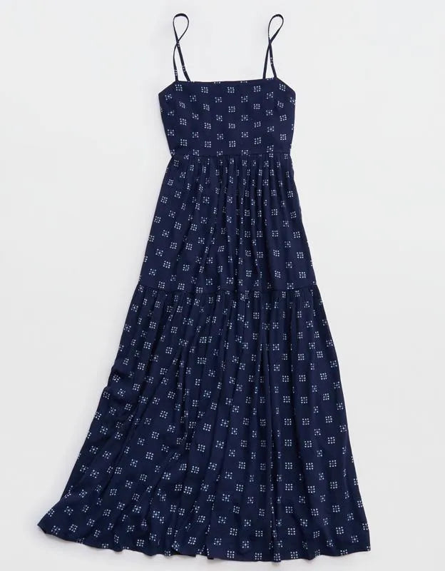 Aerie On-The-Down-Low Back Dress