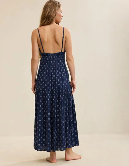Aerie On-The-Down-Low Back Dress