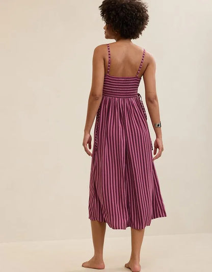 Aerie Happy & Drapey Lace Up Dress