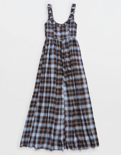 Aerie Happy & Drapey Side Smocked Dress