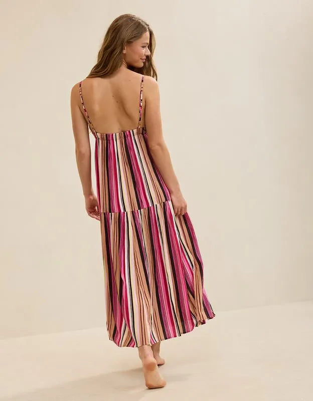 Aerie On-The-Down-Low Back Dress