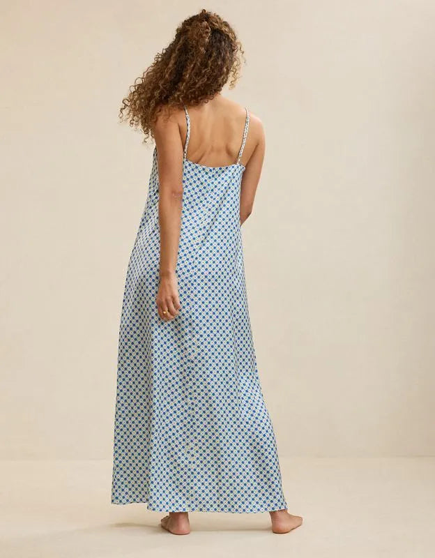 OVERSLEPT by Aerie Liquid Satin Maxi Slip Dress