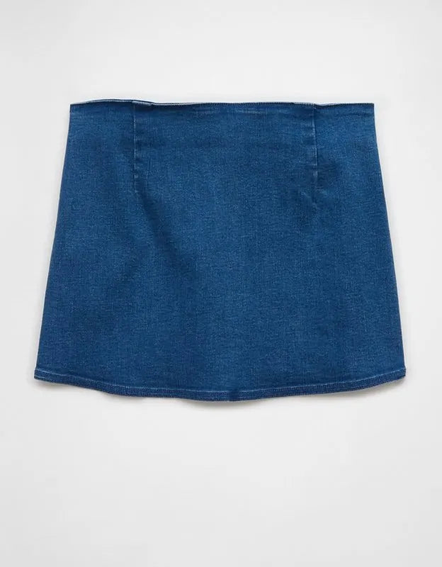 AE Next Level Low-Rise Denim Micro Skirt