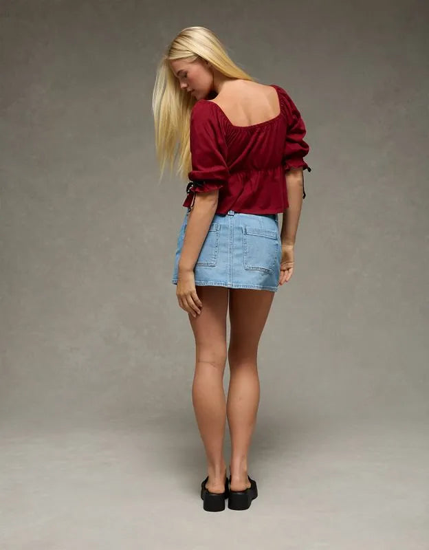 AE Stretch Low-Rise Micro Skort