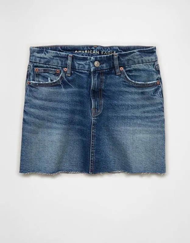 AE Curvy High-Waisted Mini Skirt