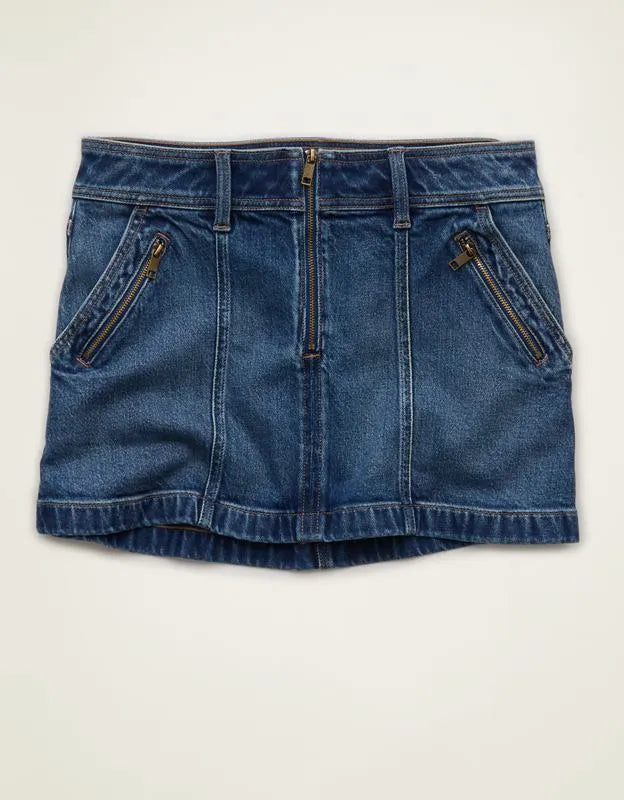 AE Low-Rise A-Line Mini Skirt