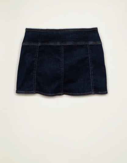 AE Low-Rise Denim It Knit Micro Skirt