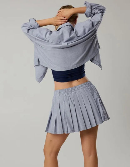OFFLINE By Aerie Oxford Mini Skirt