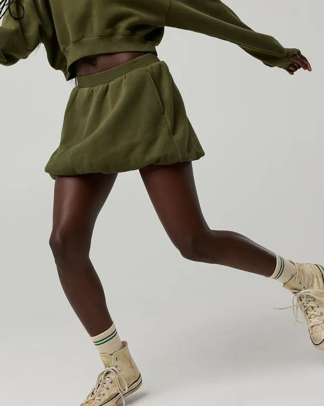 OFFLINE By Aerie Cloud Fleece Bubble Skort