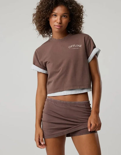 OFFLINE By Aerie OG Cotton MVP Mini Skort