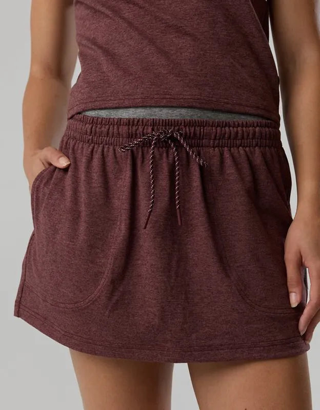 OFFLINE By Aerie Weekend Away Layered Waistband Skort