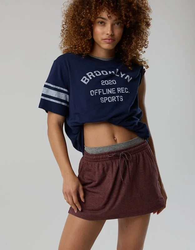 OFFLINE By Aerie Weekend Away Layered Waistband Skort