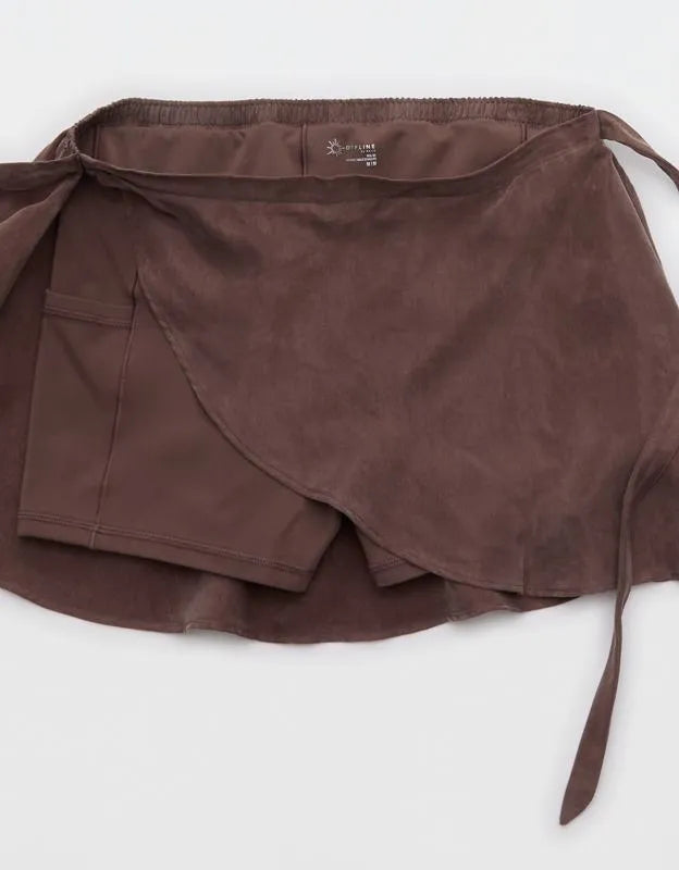 OFFLINE By Aerie You're So Smooth Wrap Skirt