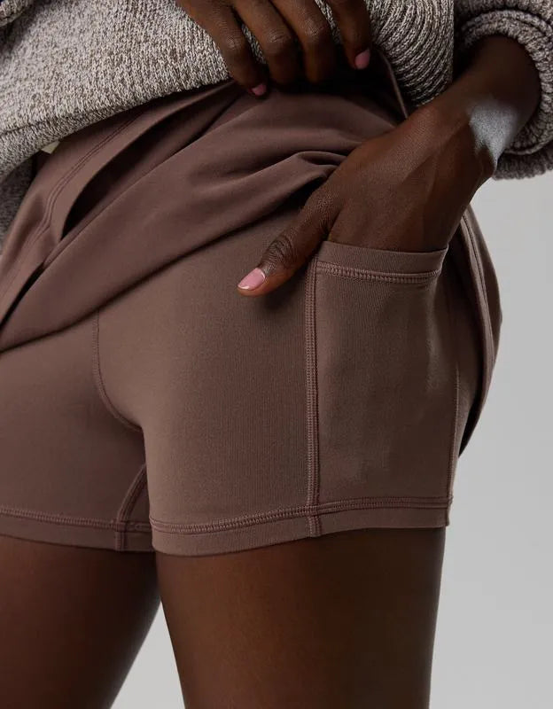 OFFLINE By Aerie The Hugger Drawcord Mini Skort