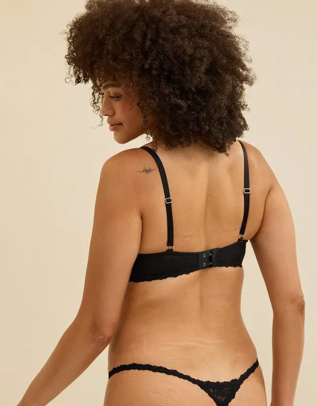 Show Off Vintage Lace Lightly Lined Balconette Bra