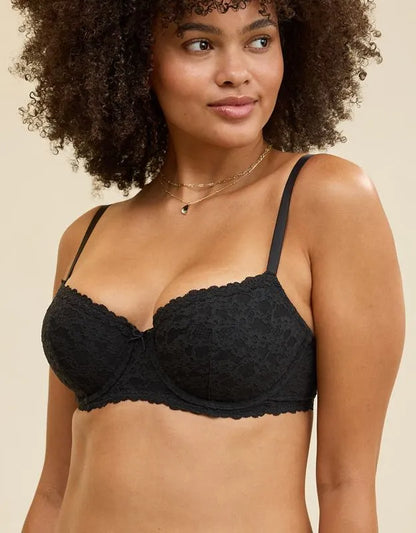 Show Off Vintage Lace Lightly Lined Balconette Bra