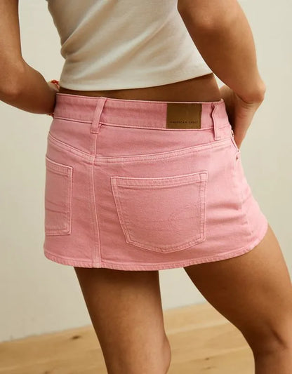 AE Stretch Super Low-Rise Perfect Micro Mini Skirt