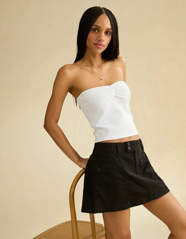 AE Low-Rise A-Line Mini Skirt