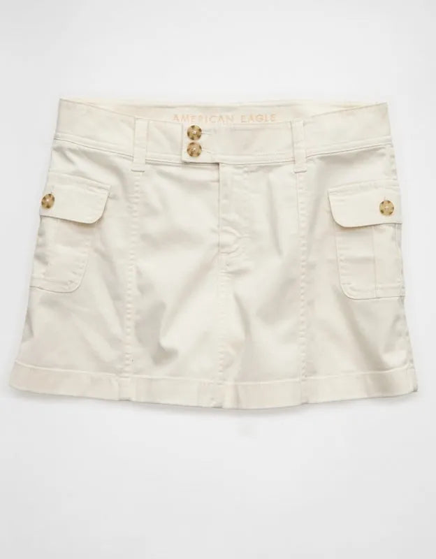 AE Low-Rise A-Line Mini Skirt