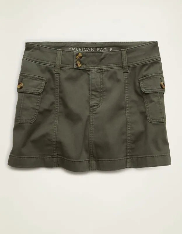 AE Low-Rise A-Line Mini Skirt