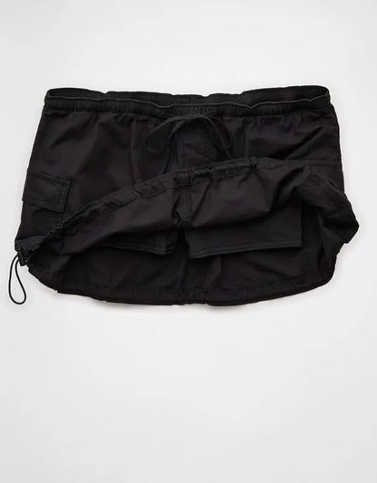 AE Super Low-Rise Cargo Parachute Micro Mini Skirt