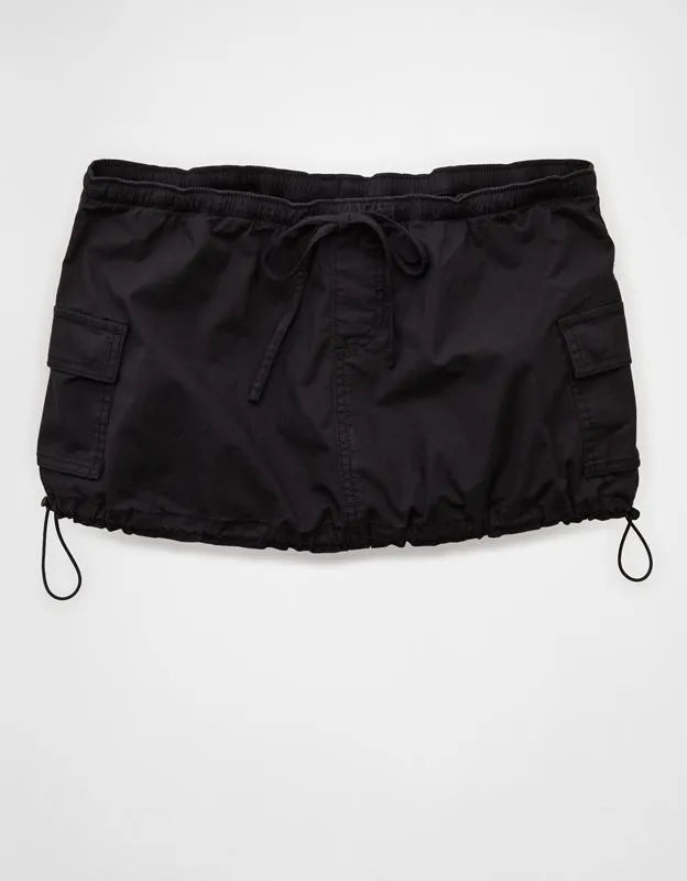 AE Super Low-Rise Cargo Parachute Micro Mini Skirt