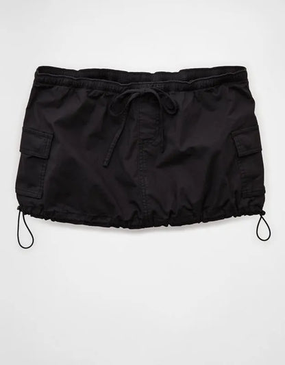 AE Super Low-Rise Cargo Parachute Micro Mini Skirt