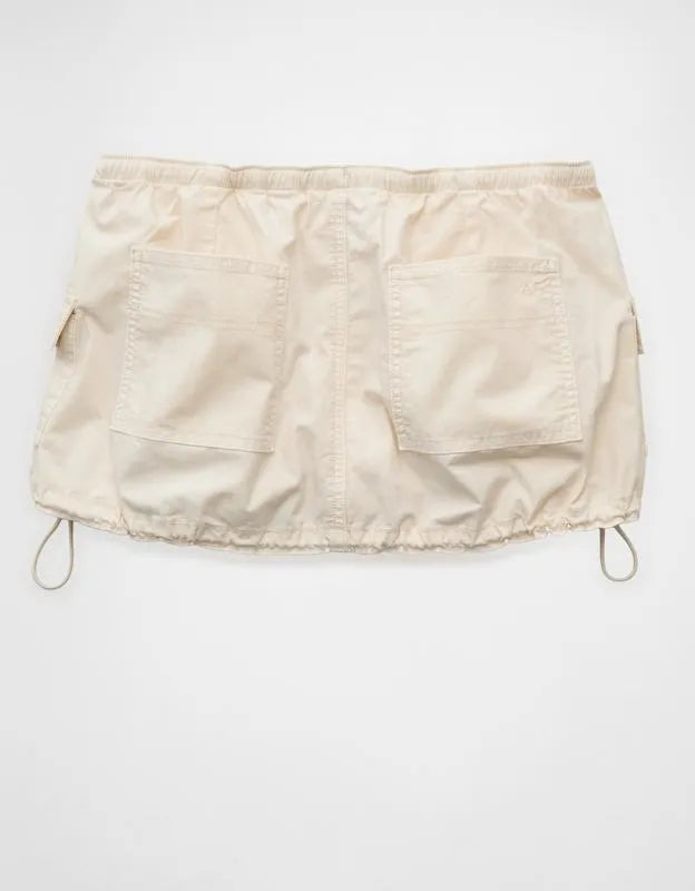 AE Super Low-Rise Cargo Parachute Micro Mini Skirt