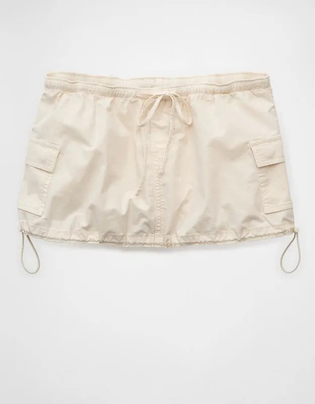 AE Super Low-Rise Cargo Parachute Micro Mini Skirt