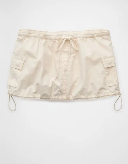 AE Super Low-Rise Cargo Parachute Micro Mini Skirt