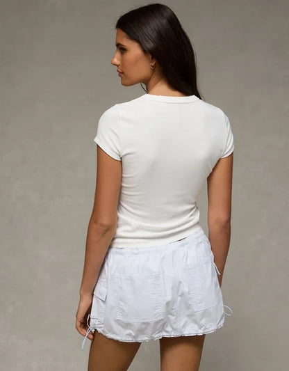 AE Super Low-Rise Cargo Parachute Micro Mini Skirt