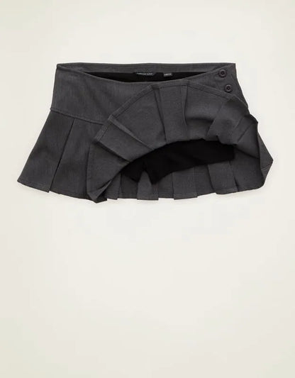 AE Super Low-Rise Pleated Micro Skirt