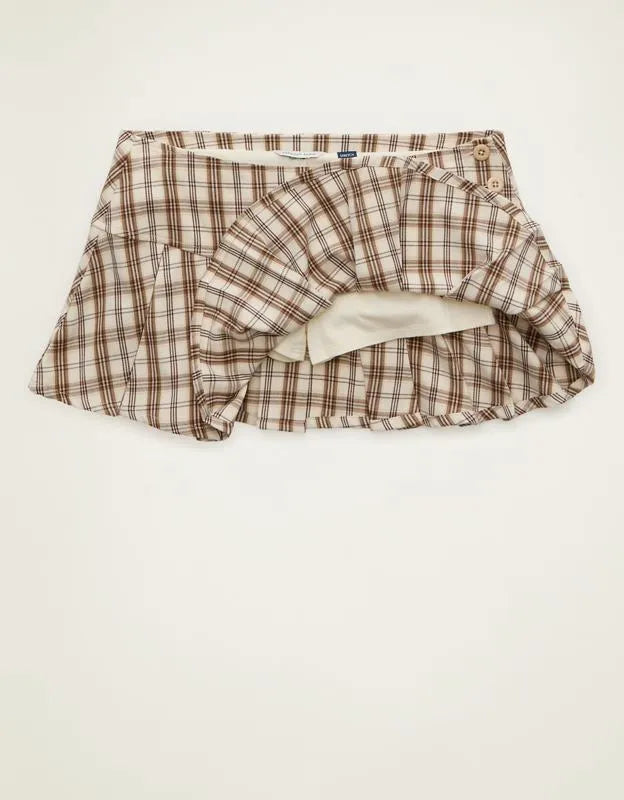 AE Super Low-Rise Pleated Micro Skirt