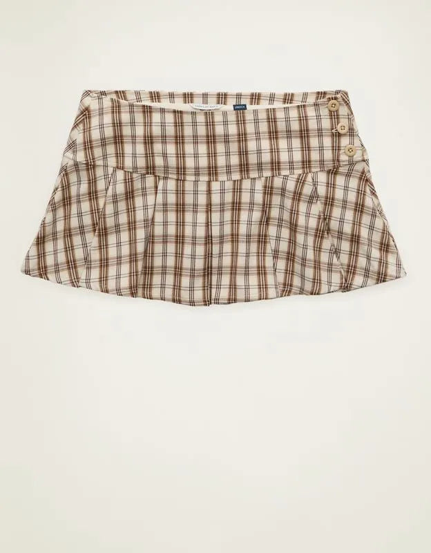 AE Super Low-Rise Pleated Micro Skirt