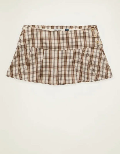 AE Super Low-Rise Pleated Micro Skirt