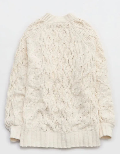 Aerie Oversized Cable Cardigan